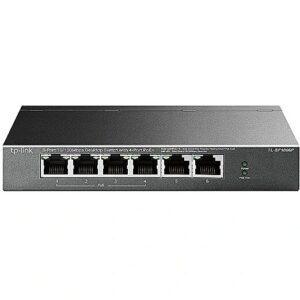 TP-LINK TL-SF1006P 6-Port 10/100Mbps Desktop Switch with 4-Port PoE+ TL-SF1006P 6935364030933