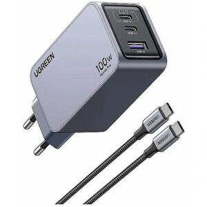 Ugreen Ladegerät Nexode Pro 100W GaN Adapter mit USB-C Ladekabel 25874 6941876228744