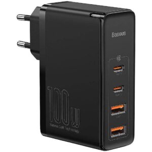 Baseus MOBILE CHARGER WALL 2C+2U 100W/BLACK CCGAN2P-L01 CCGAN2P-L01 6953156204683