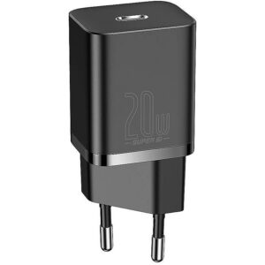 Baseus CCSUP-B01 Super Si 20W PD USB-C Fast Adaptive Charger 5V 3.1A / 9V 2.2A Black CCSUP-B01 6953156229990