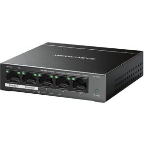 Mercusys 5-Port Gigabit Desktop Switch with  4-Port PoE+ | MS105GP 6957939001186