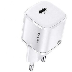 USAMS Phone Charger 1x USB-C T36 20W PD3.0 Fas Usa000814 6958444929644