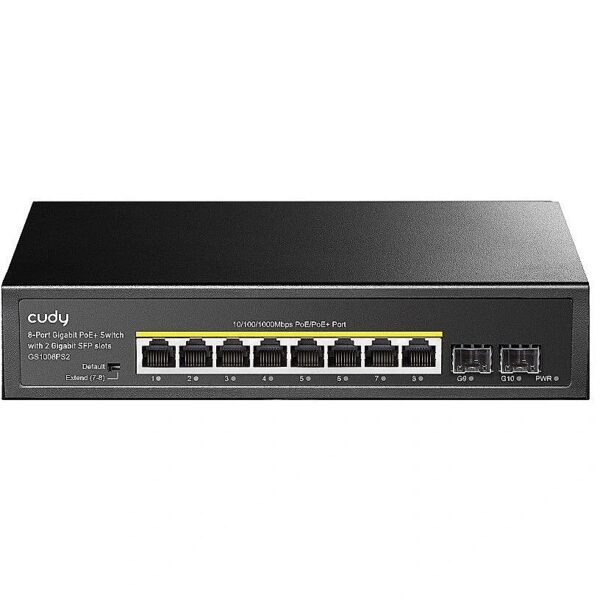 Cudy Switch GS1008PS2 8xGE PoE+ 120W 2xSFP GS1008PS2 6971690792039