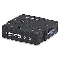 Manhattan Przełącznik KVM 2/1 USB (z audio) 151252 766623151252