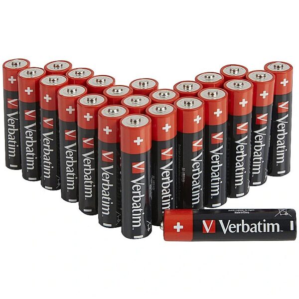 Verbatim ALK BATTERY AA 24 PACK BOX ALKALINE BATTERY 49505