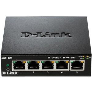 D-Link DGS‑105 5-Port Gigabit Unmanaged Desktop Switch DGS-105/E 790069368226