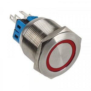 DimasTech Vandalismusschalter/-taster 25mm - Silverline - rot PD057 8032089002998