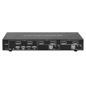 Techly 2-port DisplayPort/USB dual-monitor KVM switch 2x1 with audio 101928 8051128101928