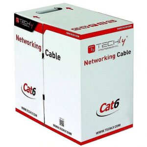 Techly U/UTP Hank Cable Cat.6 CCA 305m Solid Grey ITP6-CCA-305-GY 8054529022823