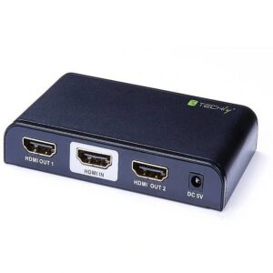 Techly AV HDMI 2.0 splitter 1x2 UHD 4Kx2K 3D AC power 023974 8054529023974