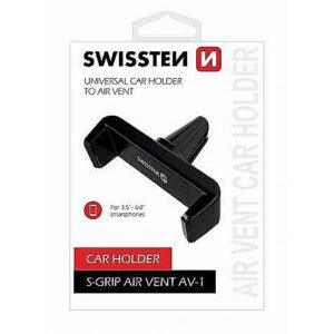 Swissten S-Grip AV-1 Universal Car Air Vent Holder For Devices Black SW-GRP-AV1 8595217454729