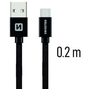 Swissten Textile Universal Quick Charge 3.1 USB-A to USB-C Data and Charging Cable