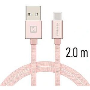 Swissten Textile Universal Quick Charge 3.1 USB-A to USB-C Data and Charging Cable