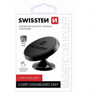 Swissten S-Grip DM7 Universal Car Panel Holder With Magnet For Devices Black SW-CH-PA-DM7-BK 8595217456334