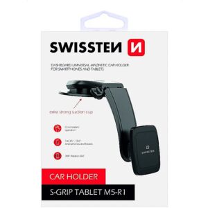 Swissten S-GRIP-M5-R1 Premium Universal Magnetic Car Panel Holder Black S-GRIP-M5-R1 8595217465077