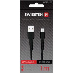 Swissten Basic Fast Charge 3A USB-A to microUSB