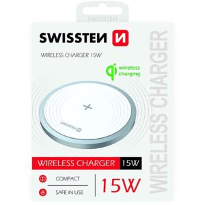 Swissten 15W Wireless charger with USB-C 1.5m cable 22055505 8595217475175