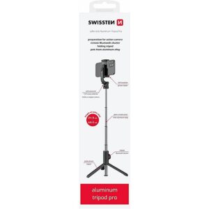 Swissten Bluetooth Selfie Stick Aluminum Tripod For Mobile Phones and GoPro With Remote Control 32000400 8595217478879