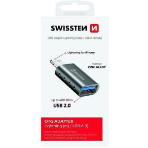 Swissten OTG Adapter Lightning to USB Connection 55500300 8595217478909