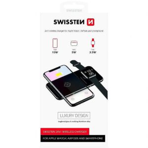 Swissten Wireless Charger 2in1 Stand 10W 22055520 8595217479708