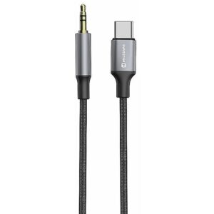 Swissten Audio Adapter Textile USB-C - 3.5mm Jack Cable 1.5m 73502309 8595217488434