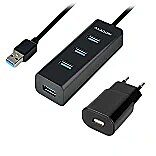 Axagon HUE-S2BP 4x USB3.0 Charging Hub 1.2m Cable