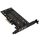 Axagon PCEM2-D PCI-E 3.0 4x - DUAL M.2 SSD (NVMe + SATA)