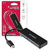 Axagon HUE-G1C 4x USB3.1 Gen1 SLIM hub w. 14cm Type-C cable HUE-G1C 8595247904379