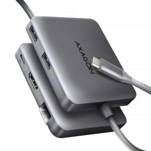 Axagon HMC-5HL 2xUSB-A 4K HDMI GLAN PD100W USB-C 15cm HMC-5HL 8595247907516