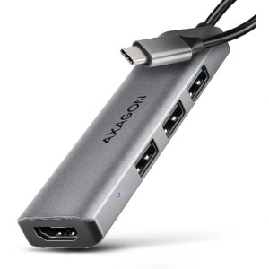 Axagon HMC-H3A USB hub 4in1 5Gbps HDMI 3xUSB-A USB- HMC-H3A 8595247908698