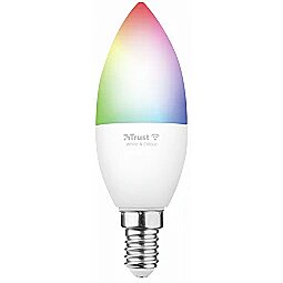 Trust LED spuldze Trust Smart WiFi LED Candle E14 White & Colour 71280 8713439712803