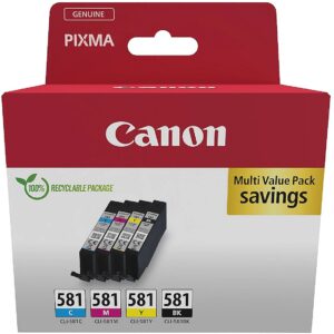 Canon CANON CLI-581 Ink Cartridge C/M/Y/BK MULTI BL SEC 2103C006 8714574679150