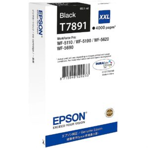 Epson Ink Epson Black T7891 | 65 ml | WF-5110DW/WF-5190DW/WF-5620DWF/WF-5690DWF C13T789140 8715946529233