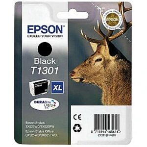 Epson Ink Epson T130 black BLISTER | Stylus SX525WD/SX620FW/BX525WD/BX625FWD/BX925FWD C13T13014012 8715946624785