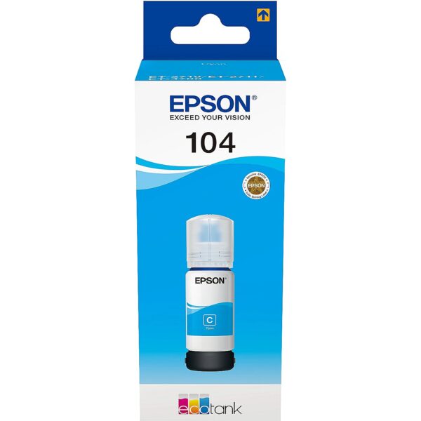 Epson Original EcoTank 104 Nachfülltinte - cyan C13T00P240 8715946655819