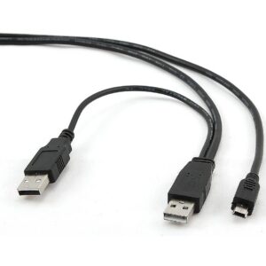 Gembird Dual USB2.0 A to Mini-USB Cable