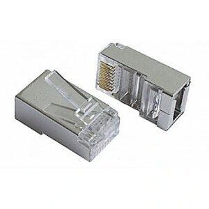 Gembird Konektors Gembird RJ45 Male 100pack Shielded modular PLUG5SP/100 8716309101417