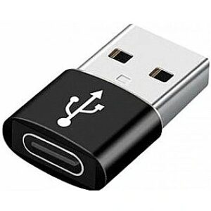 Gembird Adapteris Gembird USB AM to Type-C Female Black A-USB2-AMCF-02 8716309121088