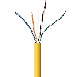 Gembird UPC-5004E-SOL-Y UTP solid cable cat. 5 CCA 305m roll yellow UPC-5004E-SOL-Y 8716309123952