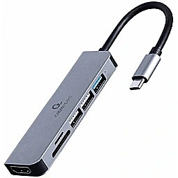 Gembird Multi Port Adapter USB Type C A-CM-COMBO6-02 8716309124249