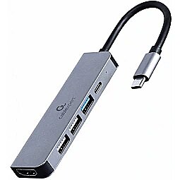 Gembird Multi Port Adapter USB Type C A-CM-COMBO5-03 8716309124263