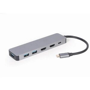 Gembird A-CM-COMBO3-03 Multi Port Adapter USB type C 3in1 Hub + HDMI + PD A-CM-COMBO3-03 8716309127080