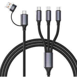 Gembird CABLE USB CHARGING 4IN1 1.5M/CC-USB2S-ACM31-1.5M CC-USB2S-ACM31-1.5M 8716309132077