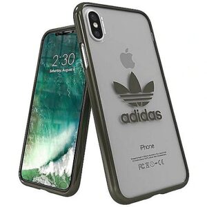 Adidas Clear Case Silicone Case for Apple iPhone X / XS Transparent - Black (EU Blister) AD-OCC-IPHXXS-TRBK 8718846051347