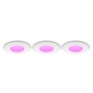 Philips Hue White & Color Ambiance Slim Recessed 90mm 3er Weiß 929003712102 8720169264731