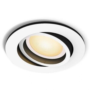 Philips Hue White Ambiance Milliskin Einbaustrahler rund Weiß 350lm 929003811001 8720169319875