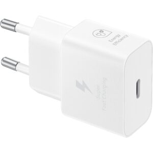 Samsung fast charger USB-C 25W with data cable white EP-T2510XWEGEU 8806094911985