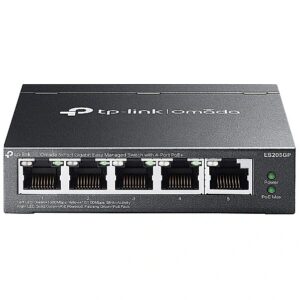 TP-LINK Omada ES205G network switch Managed Gigabit Ethernet (10/100/1000) Black ES205G 8885020620917