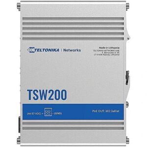 Teltonika Industrial switch TSW200 Switch 2xSFP 8xPoE+ 8xGbE TSW200 000050 ABEAN-NU70442