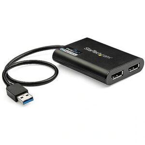 Startech USB TO DUAL DP ADAPTER 4K 60HZ . USB32DP24K60 0065030878487